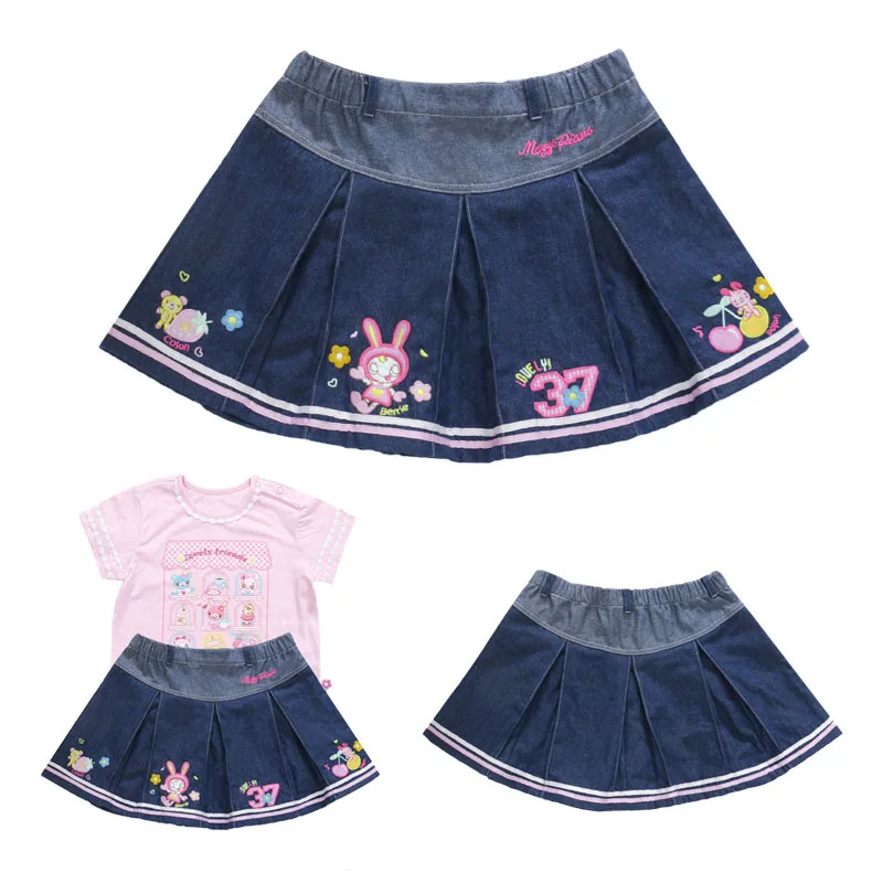 

Pianist New Skirt Cartoon Soft Cute Cute Sweetheart Bunny Embroidered Pleated Skirt Girl