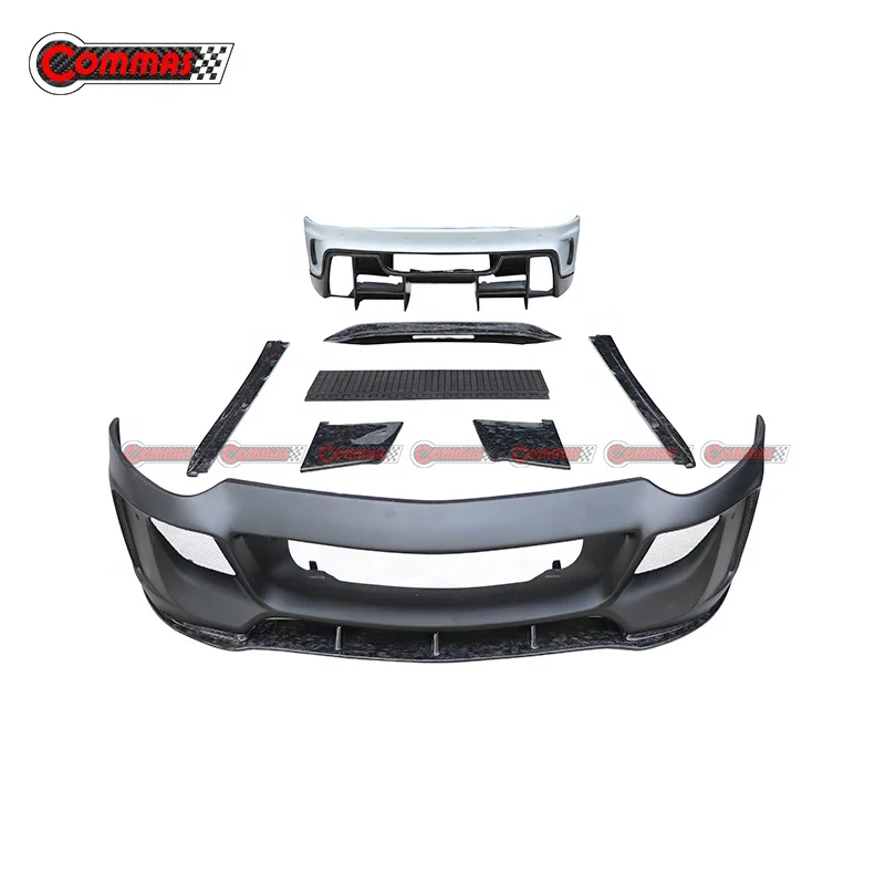 for  Car Modification Parts Forged Carbon Fiber Body Kit Front Bumpers Rear Bumper Diffuser Side Skirt For Ferarri 599