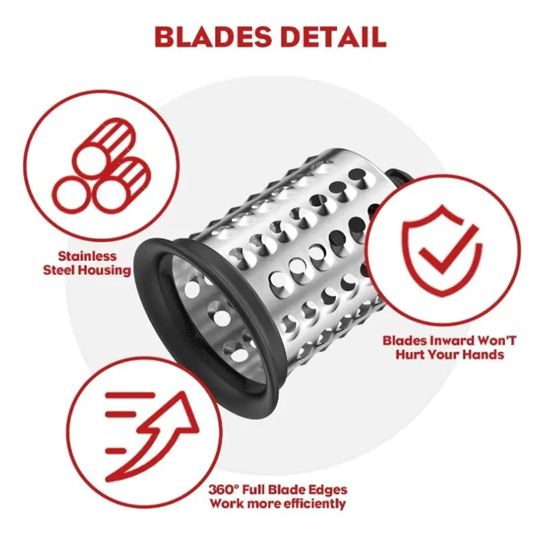 AB66-For Kitchenaid Stand Mixer Attachment- Stainless Steel Slicer/Shredder& Cheese Grater