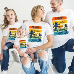 Family Matching Outfits Hawaii Family Vacation 2023 Shirt Holiday Gathering Tee Family Summer Travel Short Sleeve Shirt