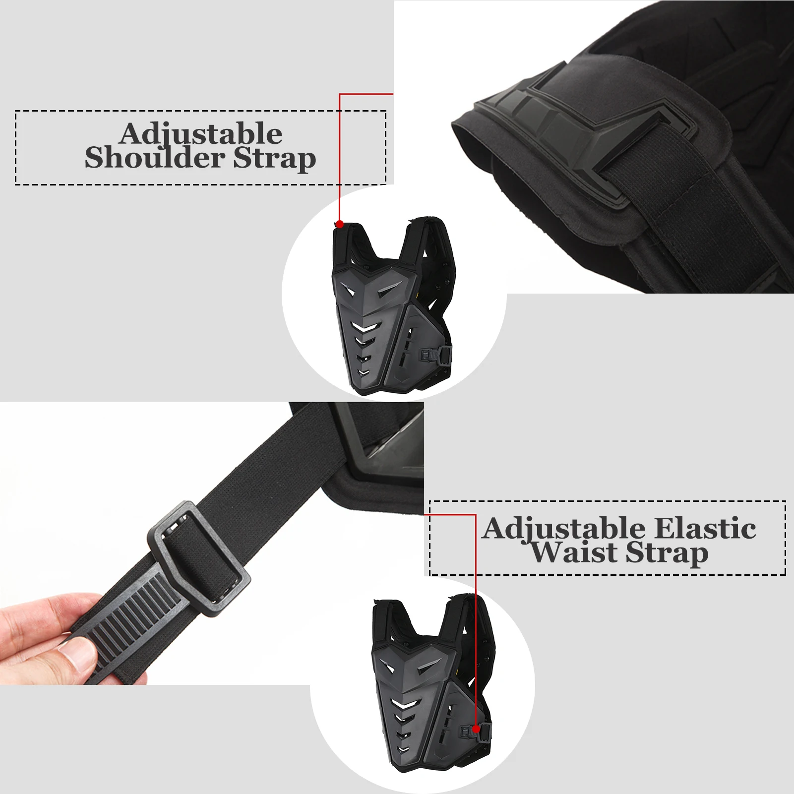 Motorcycle Armor Vest Chest Spine Back Protector Protective Vest for Cycle Skating Skiing Motocross Bike Riding chest protector