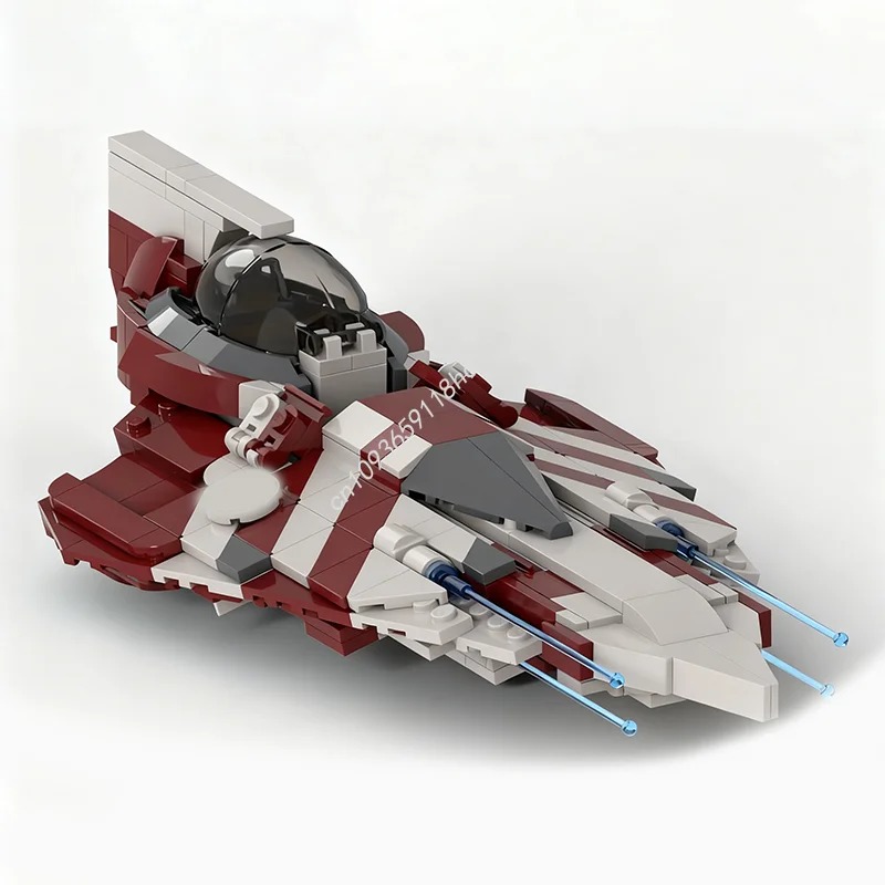 

493 шт. MOC Adi Gallias Delta7B AetherspriteClass Interceptor Star Battle Model Строительные блоки DIY Детские игрушки Рождественские подарки
