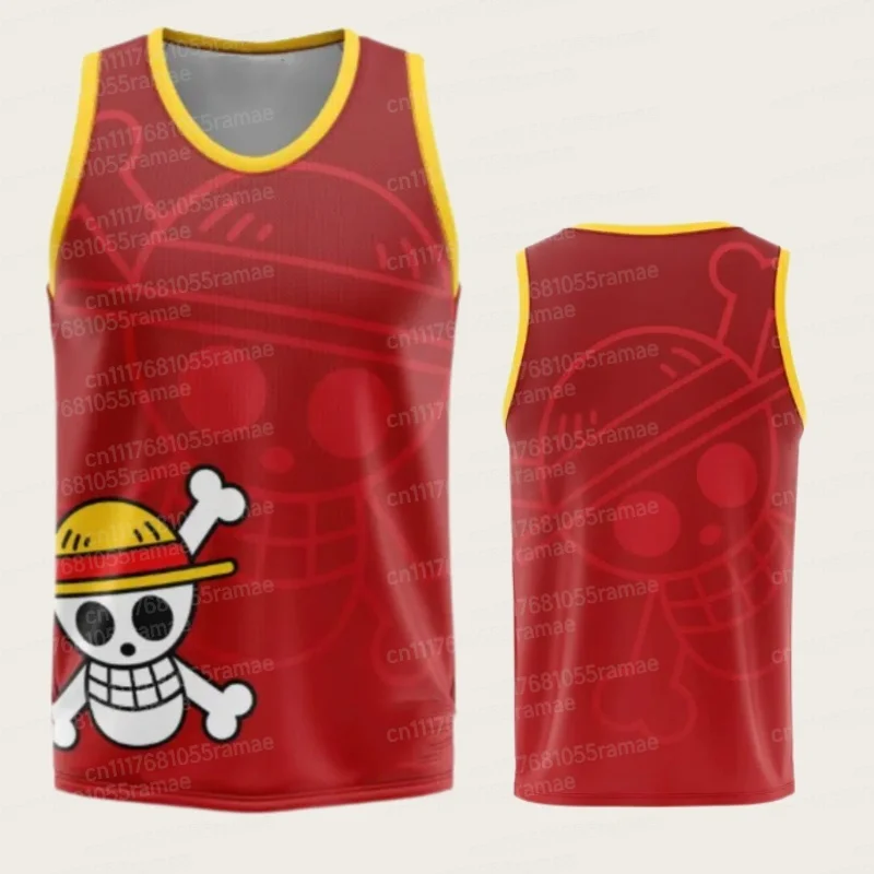 2026 Sommer Einteiliges Retro-Cosplay-Weste Herren Oversize 3D-Druck Ärmelloses T-Shirt Familien-Partnerlook Unisex Kinder-Sportshirt – Detail 7
