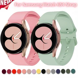 No Gap Silicone Strap for Samsung Galaxy Watch 6 4 Classic 47mm/46mm 5 Pro 45mm Sports Bracelet Watch 7/6/5/4 40mm 42mm Correa