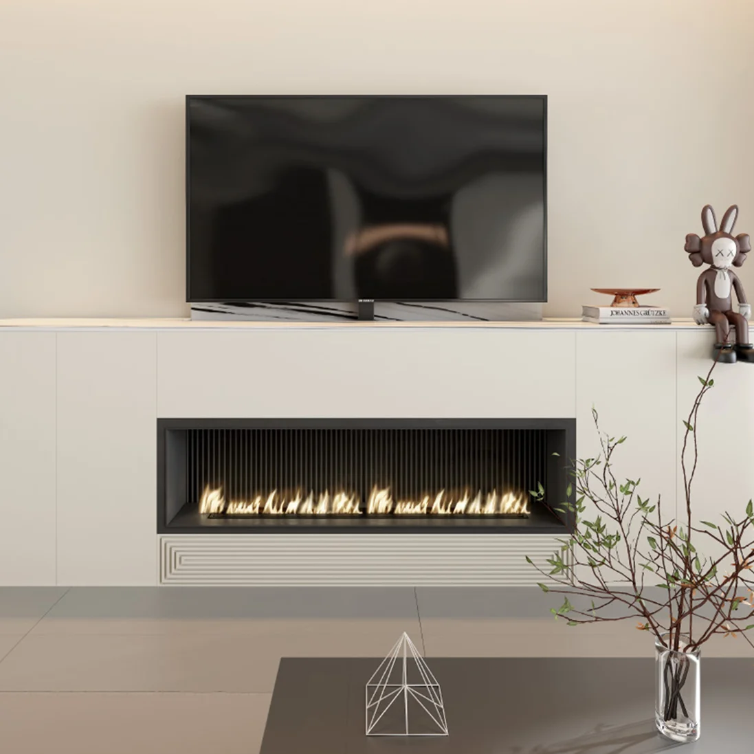 JIECANG JC35VT Elevate Motorized Electric Ceiling TV Lift Cabinet Base With Remote Control
