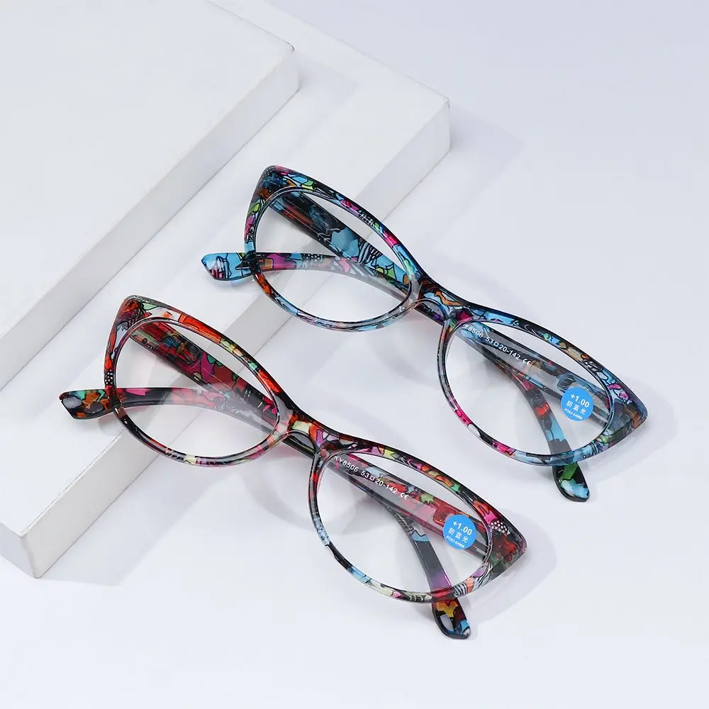 1Pc Fashion occhiali da lettura floreali Urltra-Light Eye Protection fiori da donna eleganti occhiali comodi cura della vista + 1.0 ~ 5.0