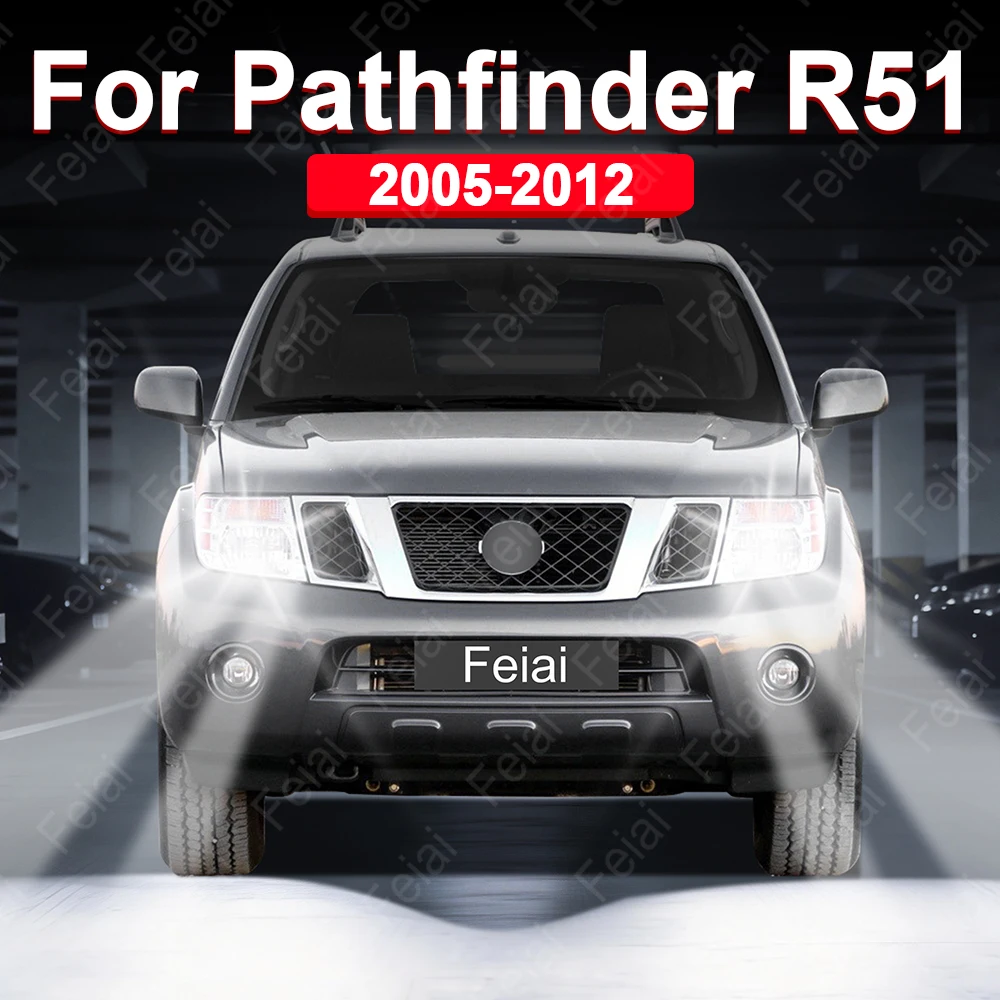 LED Headlights Bulb For Nissan Pathfinder R51 Accessories Headlight LED Car Headlamp 2005 2006 2007 2008 2009 2010 2011 2012