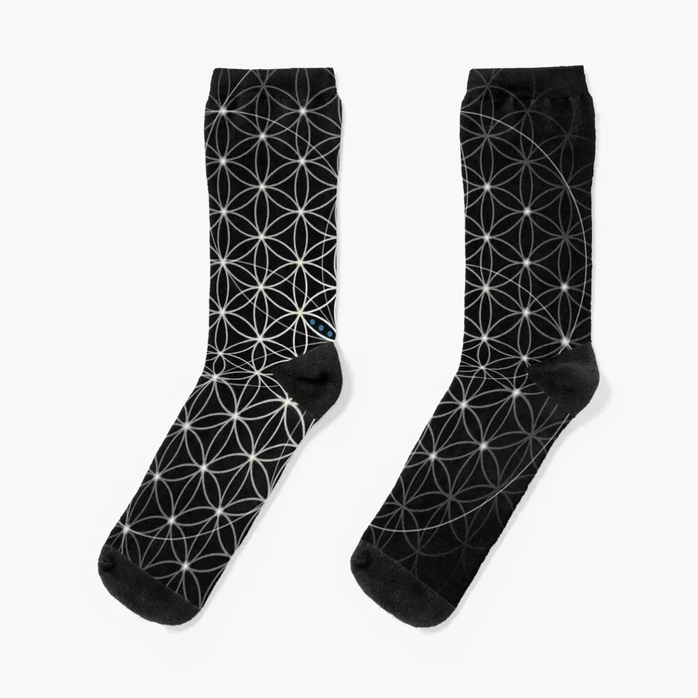 

Sacred Geometry of The Flower of Life Socks christmas gifts kawaii colored Running Socks Ladies Men's