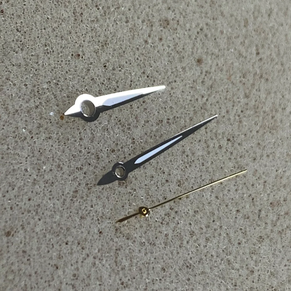 Светящиеся стрелки для часов, запчасти для часов NH35/NH36, зеленые светящиеся аксессуары для часов с тремя стрелками