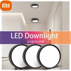 Xiaomi ledダウンライトスポットledスポットライトceil表面実装ダウンライト5/10/15/25ワットスポットランプ照明用