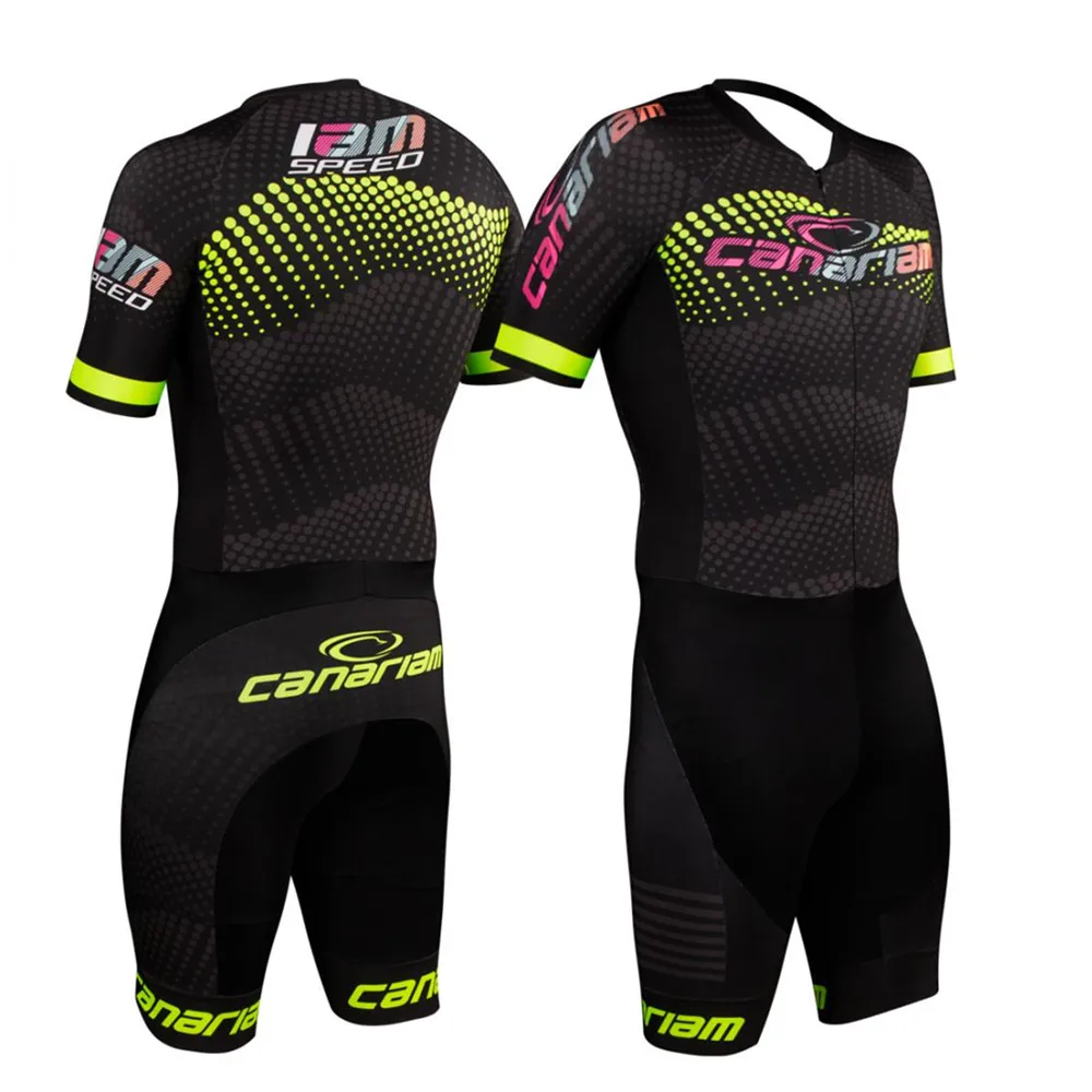 

Men Cycling Jersey Inline Roller Skate Skinsuit Fast Skating Summmer Cycling Triathlon Clothing Ropa Ropa Ciclismo Running Wear