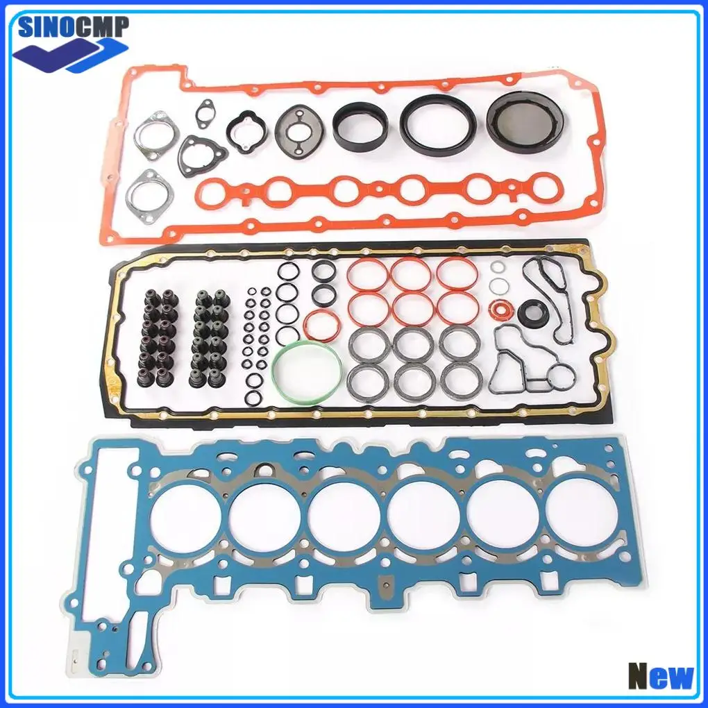 

For BMW N52B25 Engine 323i 325i 523i 525i X1 X3 Z4 E90 E60 E83 E84 E89 Overhaul Gaskets Seals Kit 11127555310 11127581215