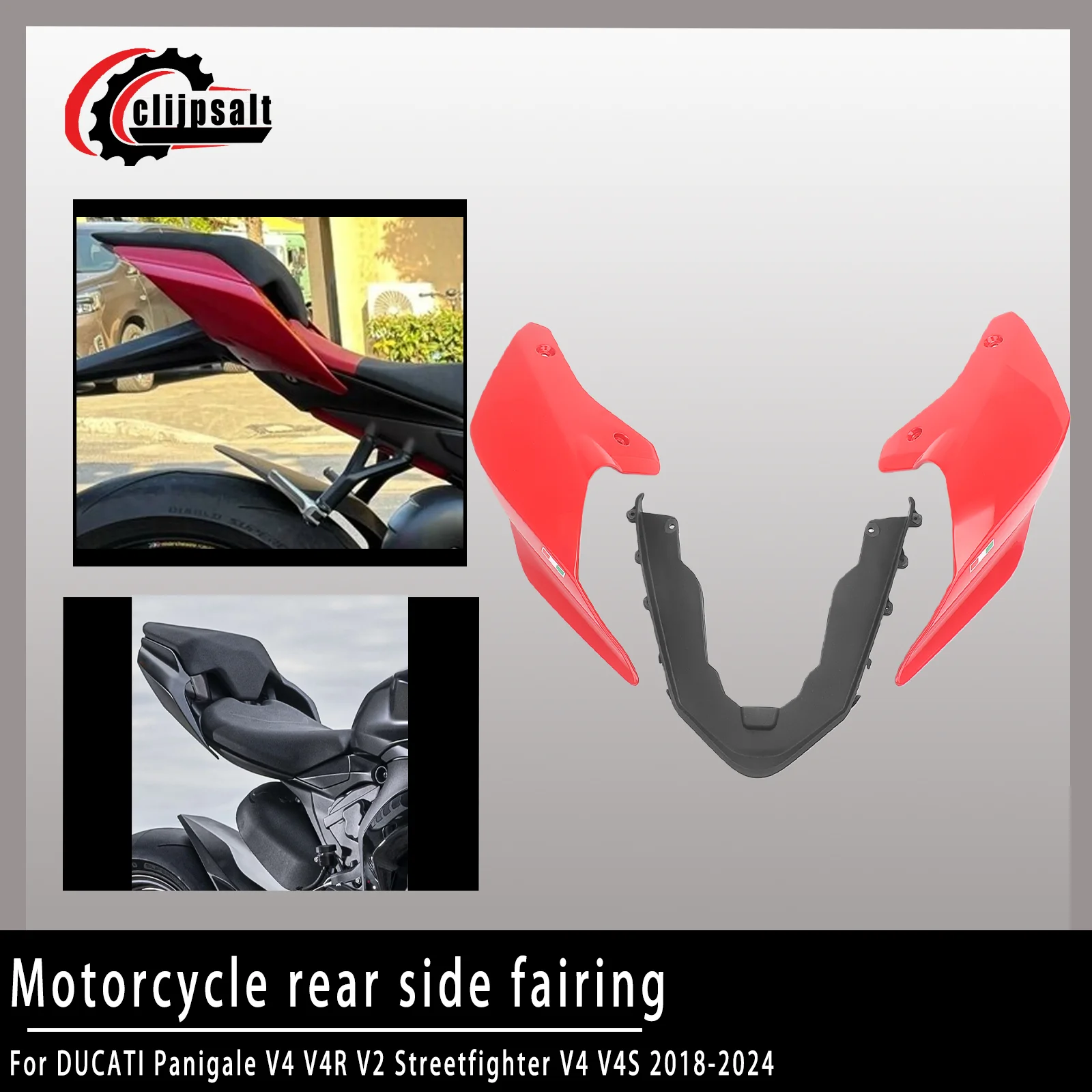 

Rear Fairing Kit for Ducati Panigale V4, V4S, V4R, V2 Streetfighter V4, V4S, V4R (2018-2024) Passenger Seat Kit