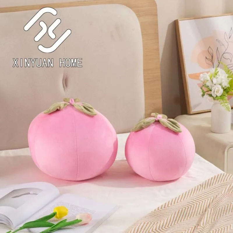 

30×25cm Pillow Plush Toy for Sofa Bedroom Office Gift Peach Shape Decor Warm Fluffy Cushion with Soft Touch Cozy Home Accent