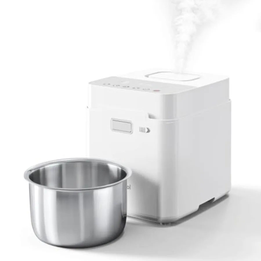 

Stainless Steel Warm Mist Humidifier 3.3L/0.87Gal Steam Humidifier Large Room up to 800 sq ft Easy to Clean Humidifiers for Bed