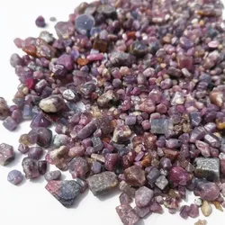 Natural Raw Purple Corundum stones rough mineral crystal for Making Jewelry