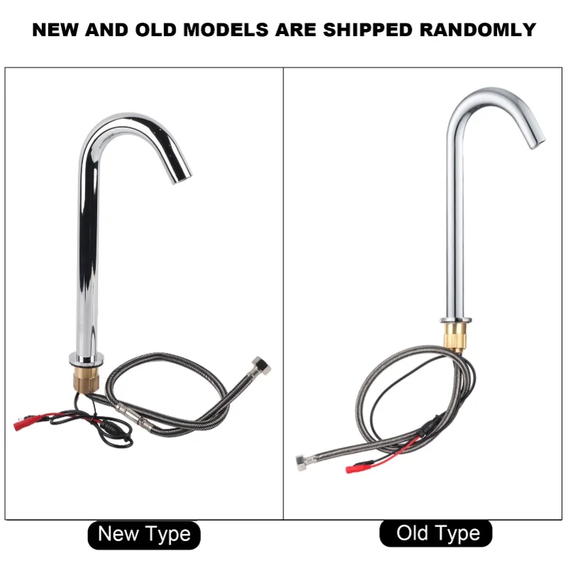 G1/2in Thread Automatic Induction Sensor Water Faucet Infrared Single Cold Tap With Control Box(Type Haute Hauteur Pour Bassin