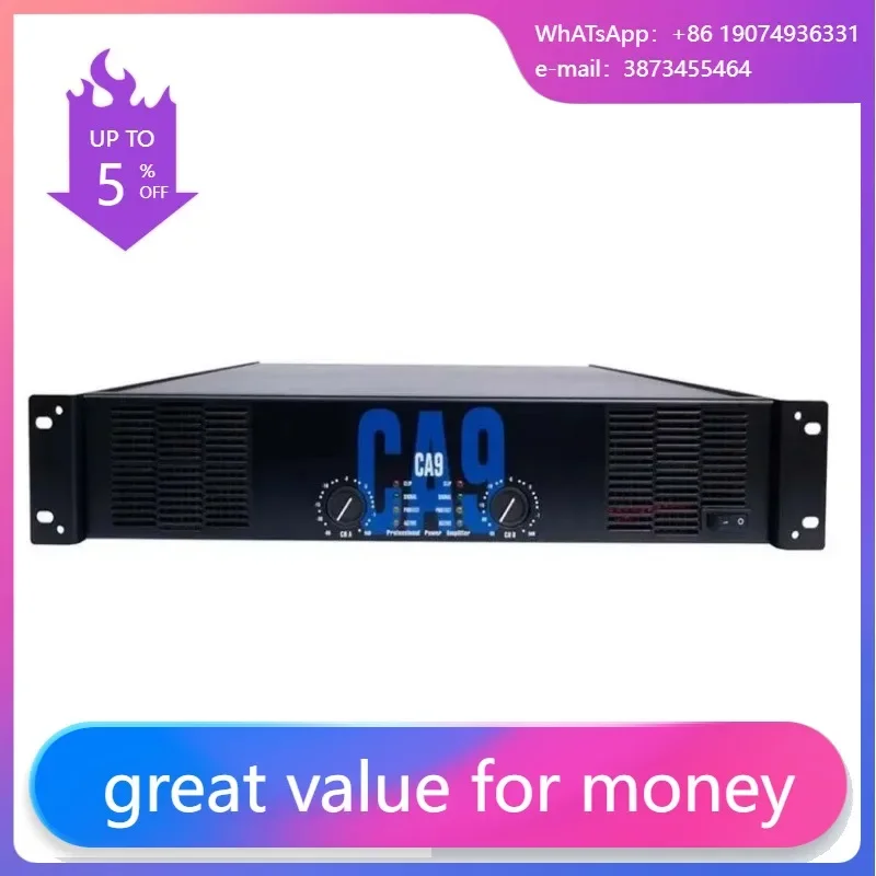 Power Amplificador CA9 SoundStandard Amplificador De Potencia CA9 KTV Crest Audio Class H CA9 CA12 CA18 CA30 For Stages