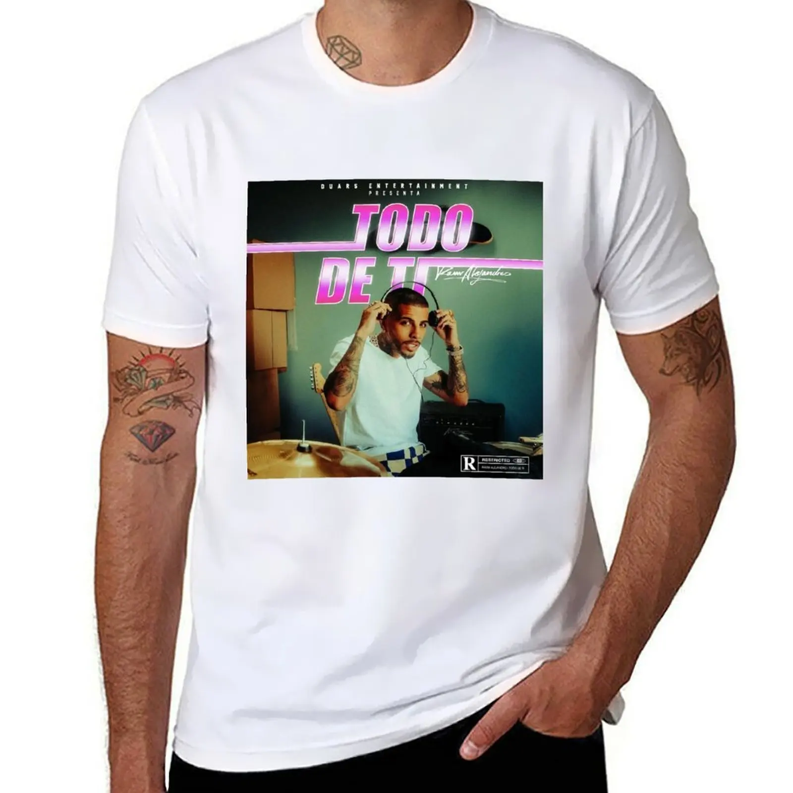 

Todo De Ti Music Art Print T-Shirt anime tshirt t shirts for man cotton funny T-Shirt