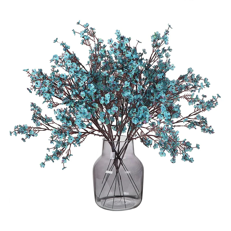 10 Stück künstliche Pflanzen, langer Schleierkraut, Weihnachtsdekoration, Vase für Zuhause, Hochzeit, Braut, Festival, DIY, Party, gefälschte Kunststoffblumen – Detail 5
