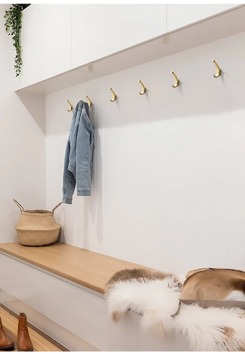 WV Moderne Wand Hängende Kleidung Haken Schlafzimmer Robe Haken Wohnzimmer Parlor Mantel Haken Schlafzimmer Robe Haken Handtuch Haken Bad Zubehör badezimmerzubehör badezimmer haken küchen schrank aufbewahrung kleiderbü – Detail 20