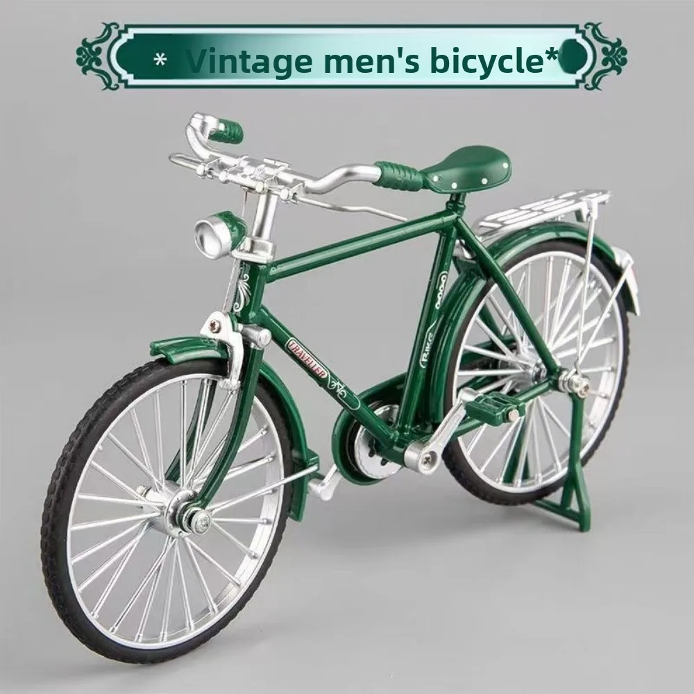 High Quality Mini DIY Assembly Kit 17.8*6.2*10.5cm 4 Colors Alloy Model Bicycle Retro Nostalgic Bicycle