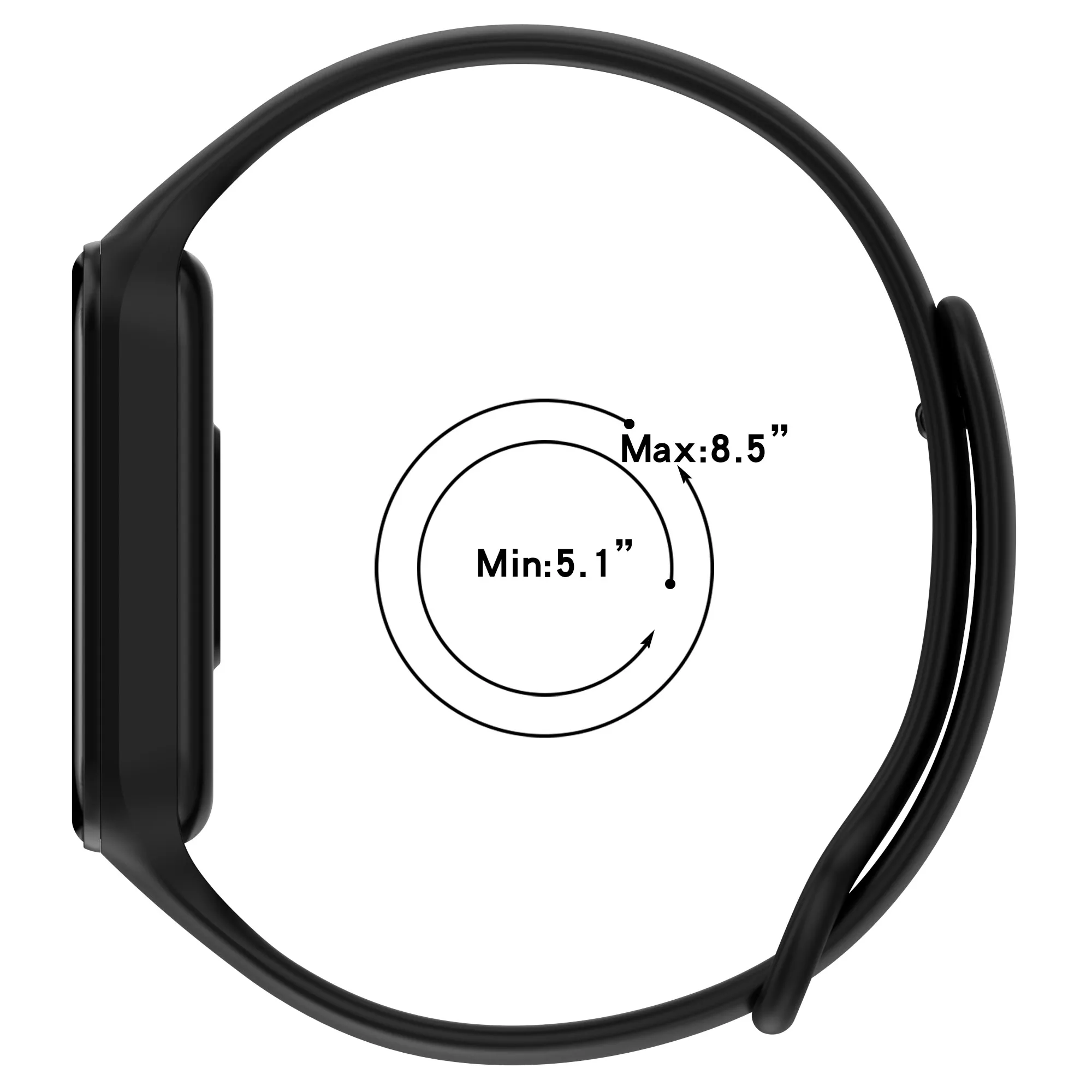 Silikonarmband für Redmi Smart Band 2 / Xiaomi Band 8 Active, Ersatz-Sportarmband, Armband, Correa-Armband – Detail 9