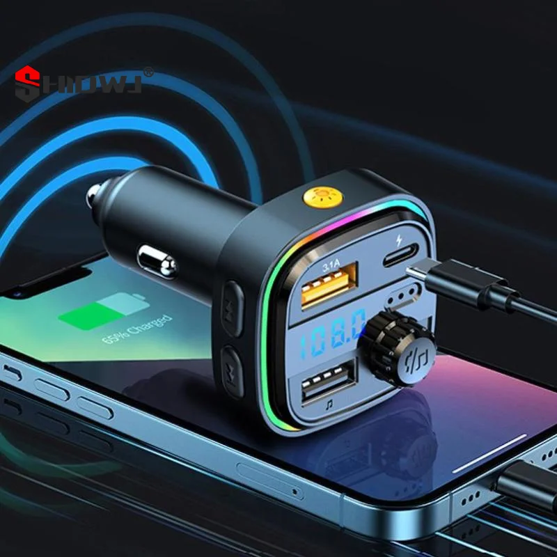 Bluetooth Handsfree FM Transmitter Car Radio C26 Car Radio Modulato MP3 Player USB Super Quick Charge Adapter Car Accessories