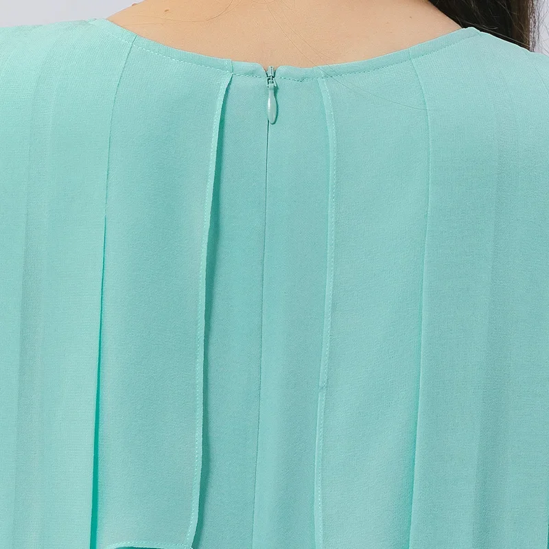 VOA 우아한 프릴 3 차원 장식 솔리드 루즈 점프 슈트 여성 streetwear o 넥 긴 소매 점프 슈트 가을 ke611