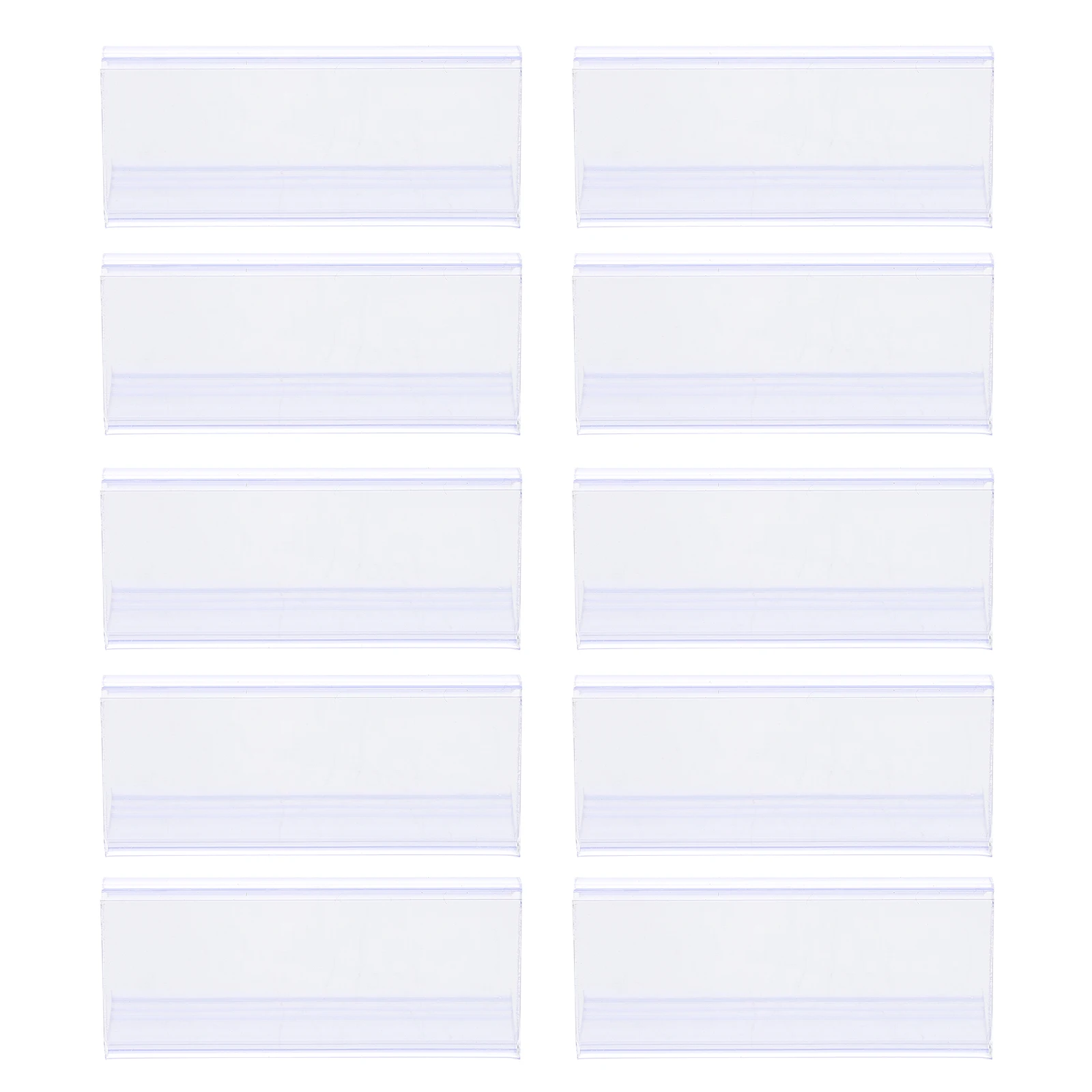 

25pcs Price Tag Holder Transparent Plastic Rack Clip Removable Display Stand for Supermarket Shop Shelf Retail Label Organizer