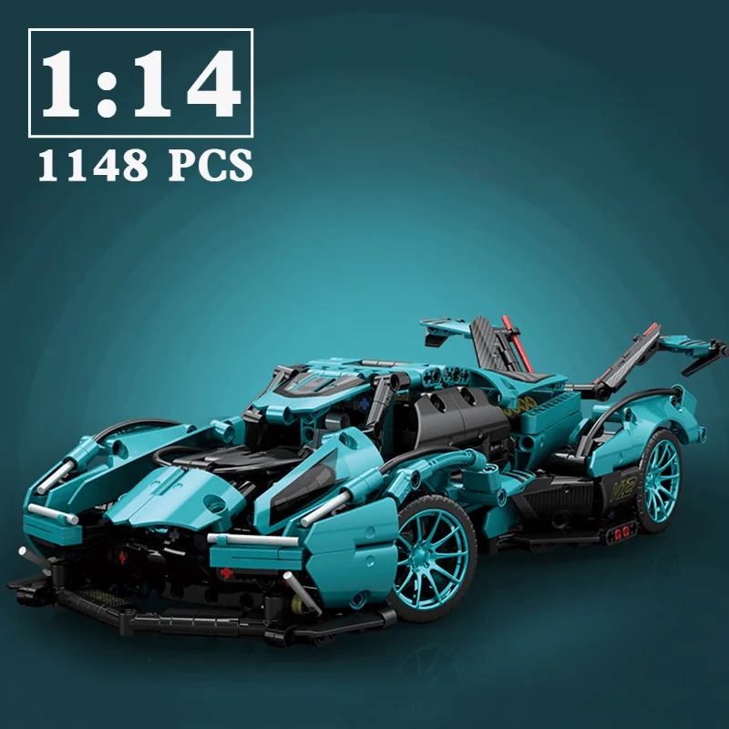 1148+ Pcs Purple Technical Sports Cars, Super Racing Car Model Building Blocks Toys- 1:14 Scale, Advanced Construction Toy Gift