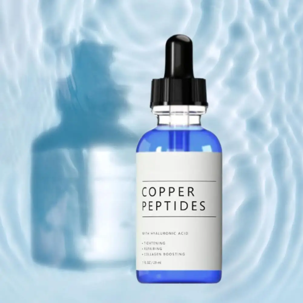 29ml Copper Peptide Serum With Hyaluronic Acid Tighten Repair Serum Original Collagen Boosting Healthy Anti-aging Repair Essence