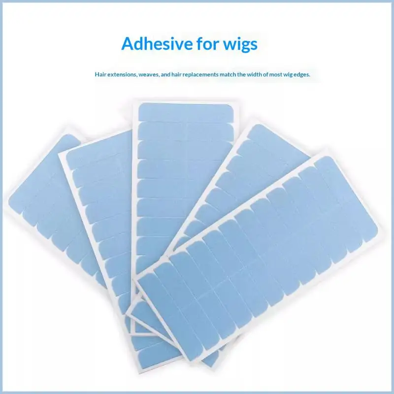 Waterproof Super Hair Tape 10 Sheets Double Sided Adhesive For Wig Toupee Replacement