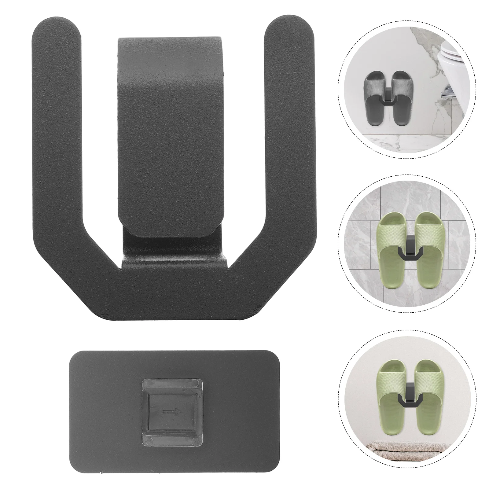 

5 Pcs Slipper Rack Air Conditioner Slippers Storage Shoe Hook Toilet Carbon Steel Bathroom Bracket Holder Dryer for