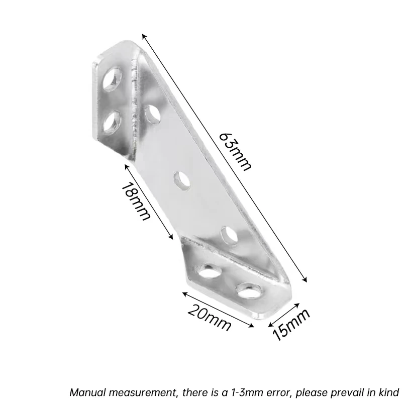 10/20 szt. Szelki narożne wspólne kod kątowy ze stali nierdzewnej wspornik narożny trapezowy kod kątowy łącznik podtrzymujący półkę ze śrubą