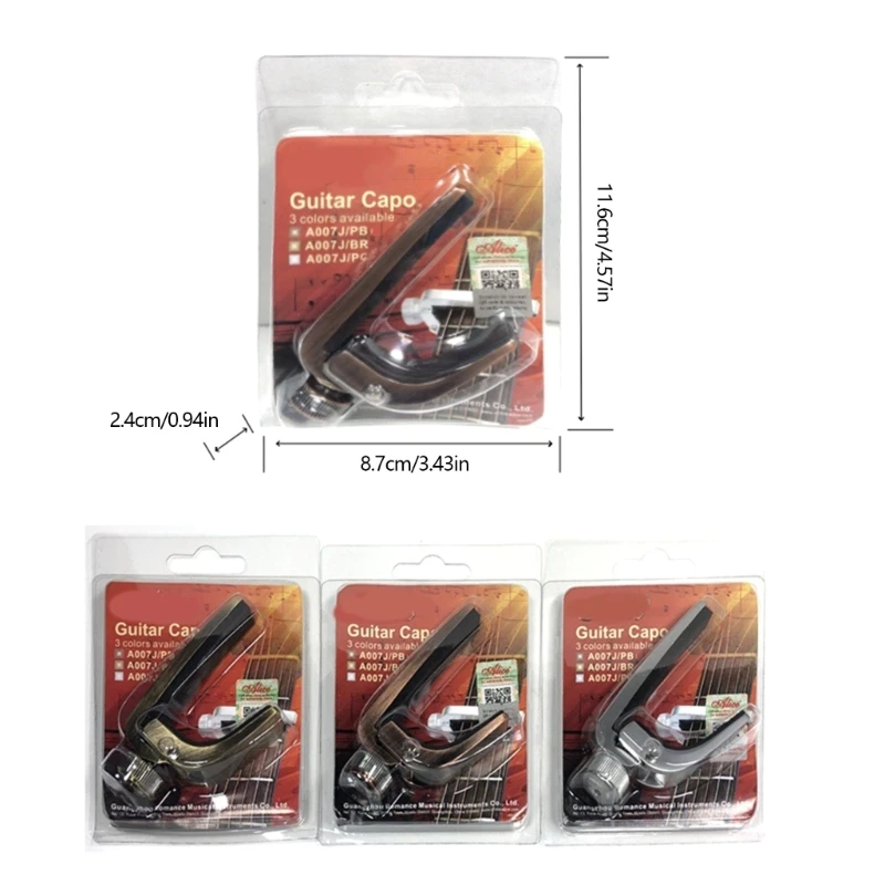 Good Quality Metal Capo For Folk And Electric Guitar Easy To Use Multipurpose Guitar Capo Great For Musicians Using
