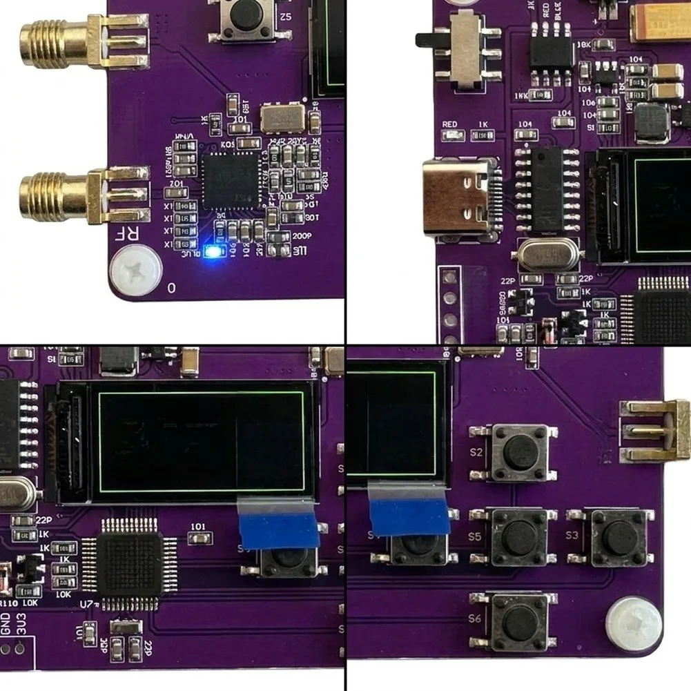 For Signal Monitoring Purple HMC833 RF Module User Keypad Control Calibration Device Compact Desktop Design For