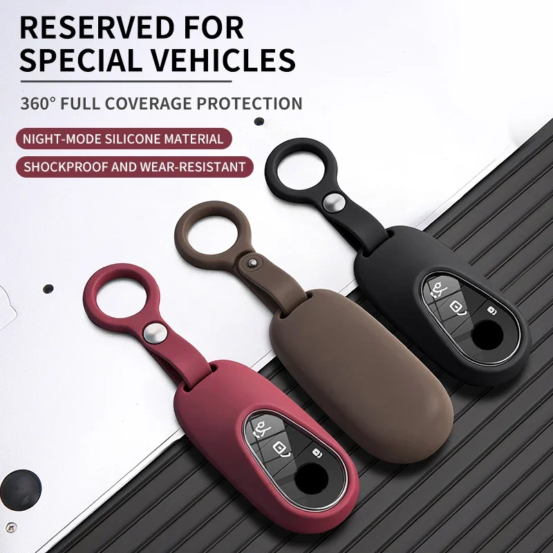 Liquid Silicone Rubber Car Key Case Cover For Mercedes-Benz E300L C260L A200L GLB220 GLE350 GLA180 GLC300 A B G R Class GLA GLK