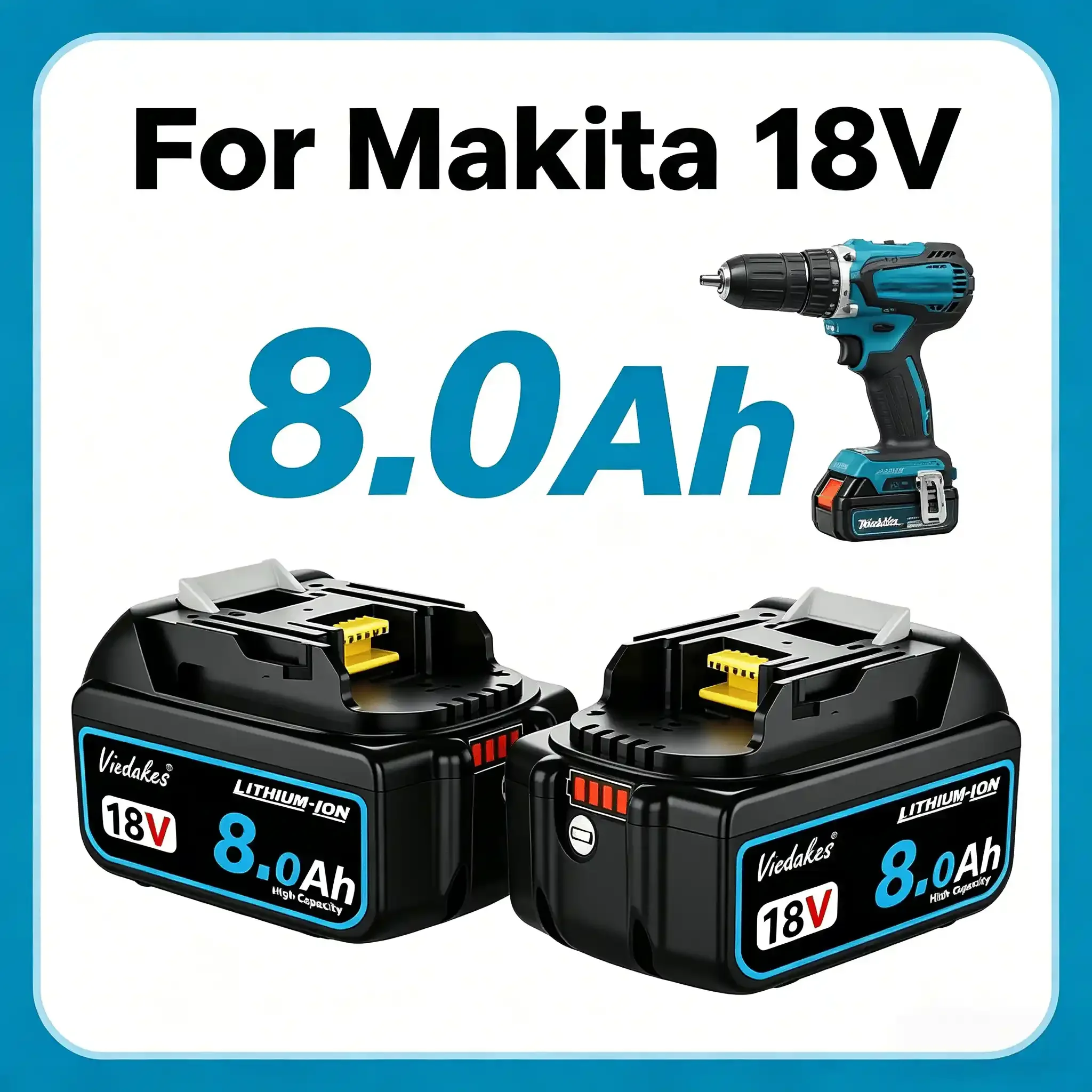 

18V 12.0Ah Li-ion For Makita 18V Battery LXT For XPH16 XAG04 DJV186 Cordless Impact Wrench Drill Driver✅