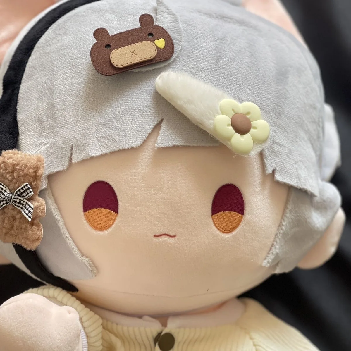 Artículo original: perro salvaje Nakajima Atsushi 40cm muñeca de algodón sentada lindo muñeco de peluche Cosplay regalo