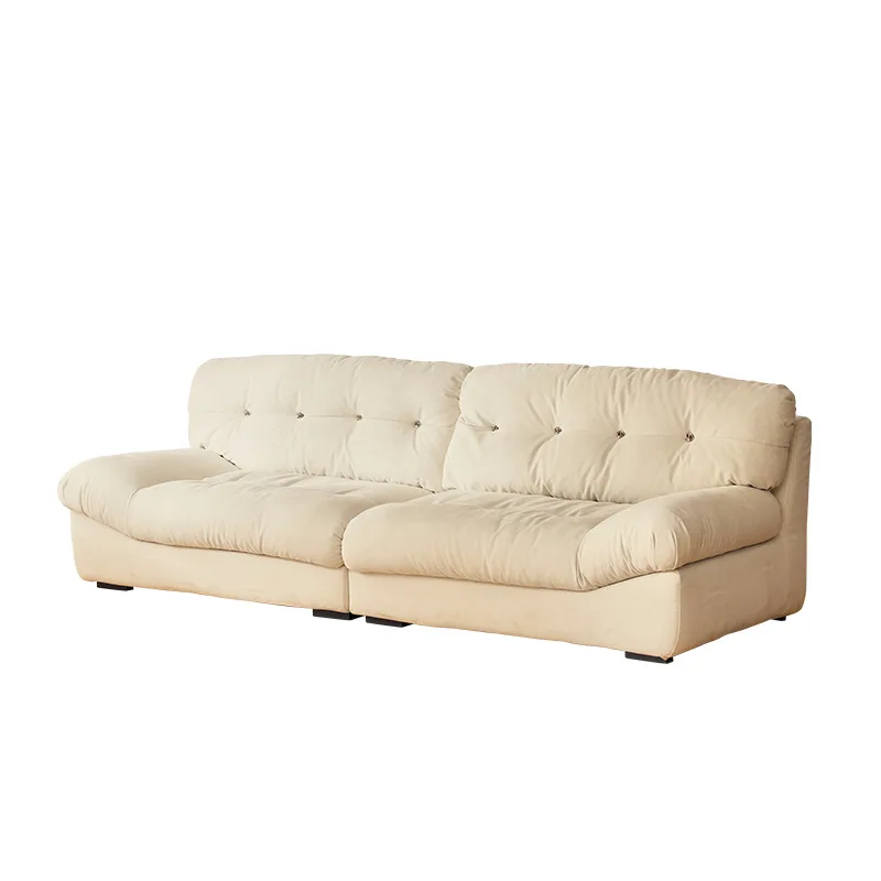 Cloud sofa minimalist down living room small apartment straight row fabric sofa