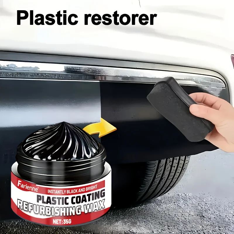 Farienne Multi-Purpose Plastic Repair Wax, Quick Scratch Removal & Shine Boosting, Easy Application, Long-Lasting Gloss Finish