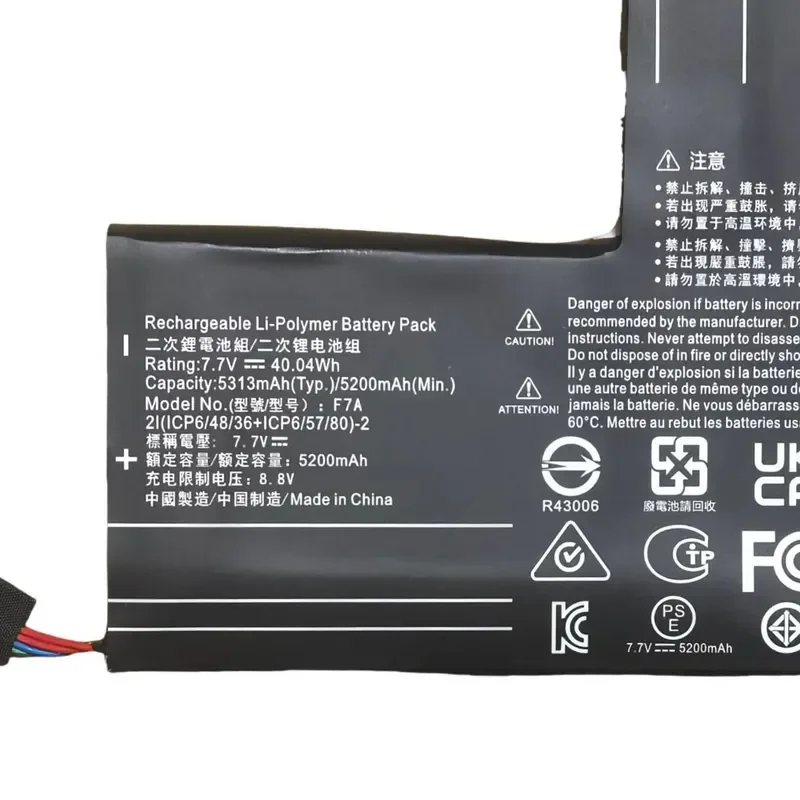 [F7A] for Steam Deck Handheld Game Console Battery Replacement Battery