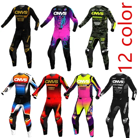 2025 CNVS Podium Off Road Jersey Set FH Motorcycle Clothing Motocross Jersey Pants Set MX Gear Set ATV Dirt Bike Combo Suit