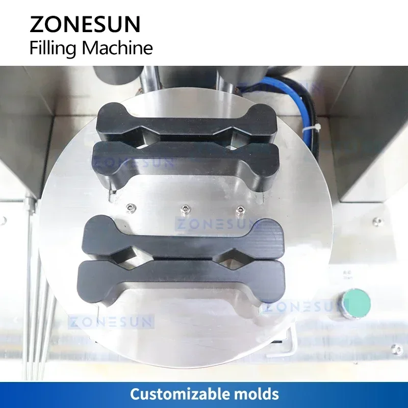 ZONESUN ZS-CCF1500 Automatic Lip Gloss Tube Filling Machine Paste Filler with Heating Mixing Equipment