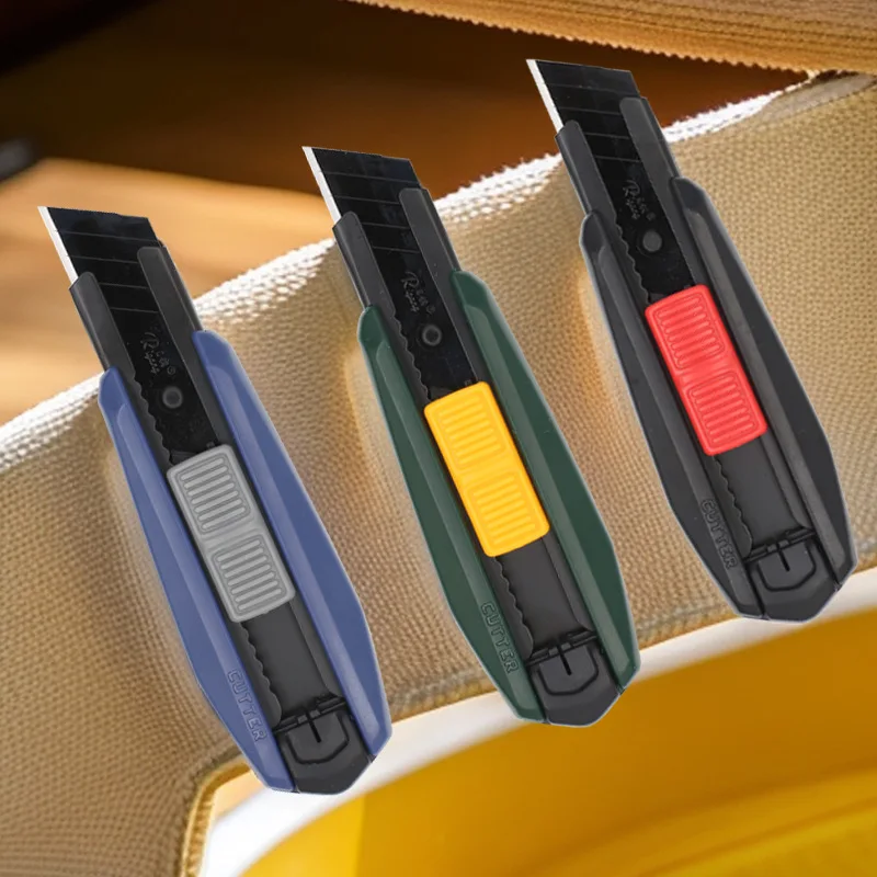 Mini Utility Knife Portable Cutting Tool SK5 Black Steel Blades Sharp Rugged Express Unboxing Tool With Blade Non-slip Handle