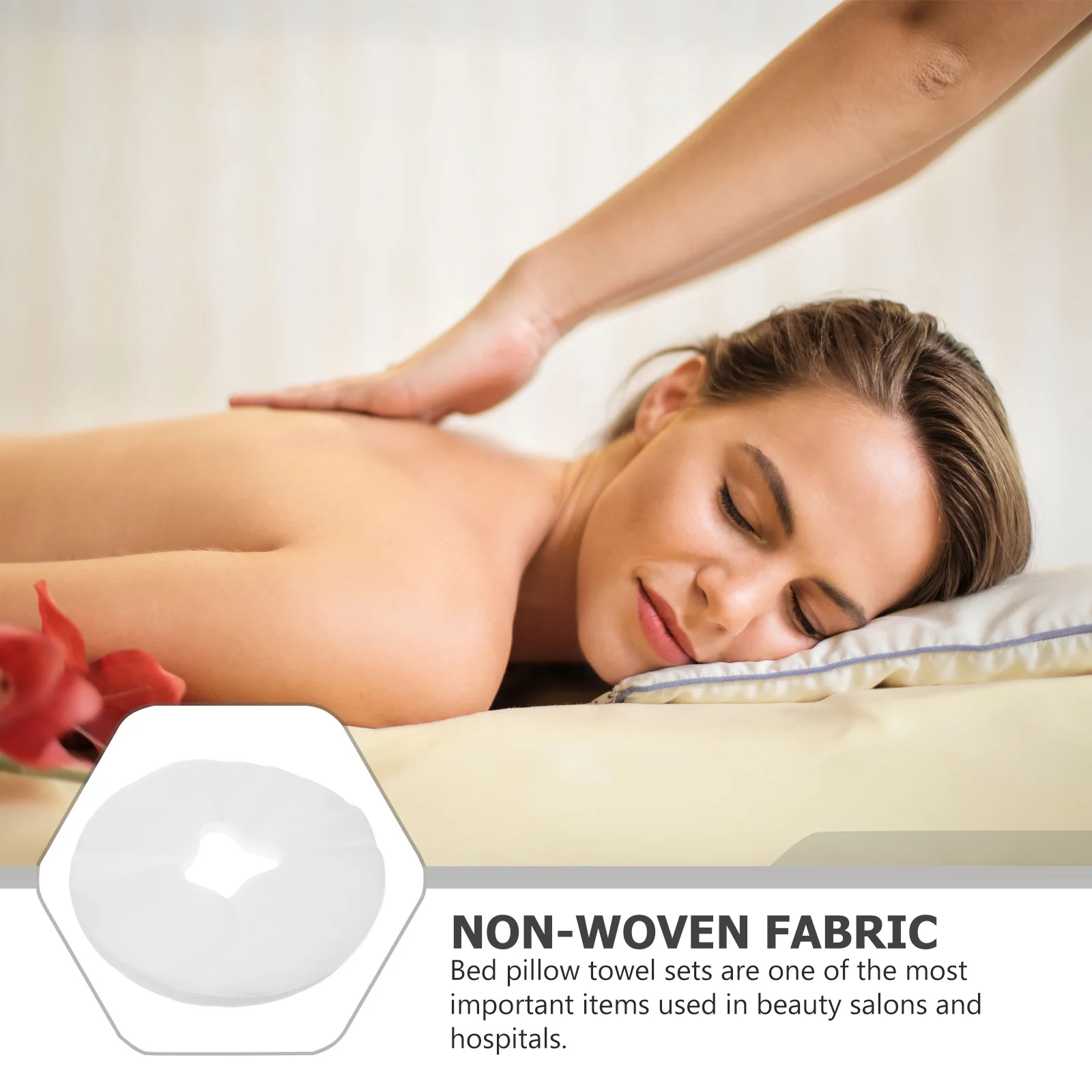 

Silicone Pillow Towel Face Bed Cover Hole Mat Salon Massage Mask Women Miss Nonwoven Fabric Disposable Breathable