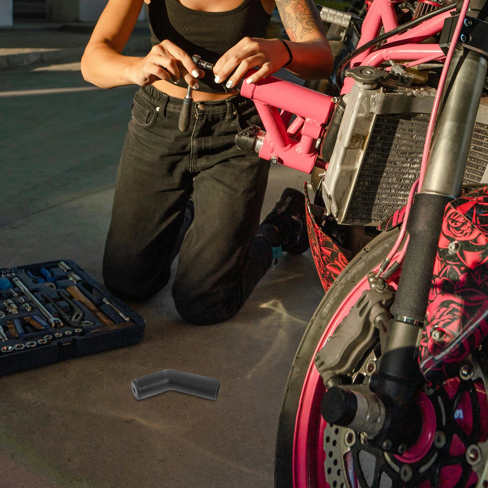 

Motorcycle Gear Shift Sleeve High Hardness Rubber Cover Wear Resistant Motorcycle Shifter Protector Gear Shift Silicone Cover