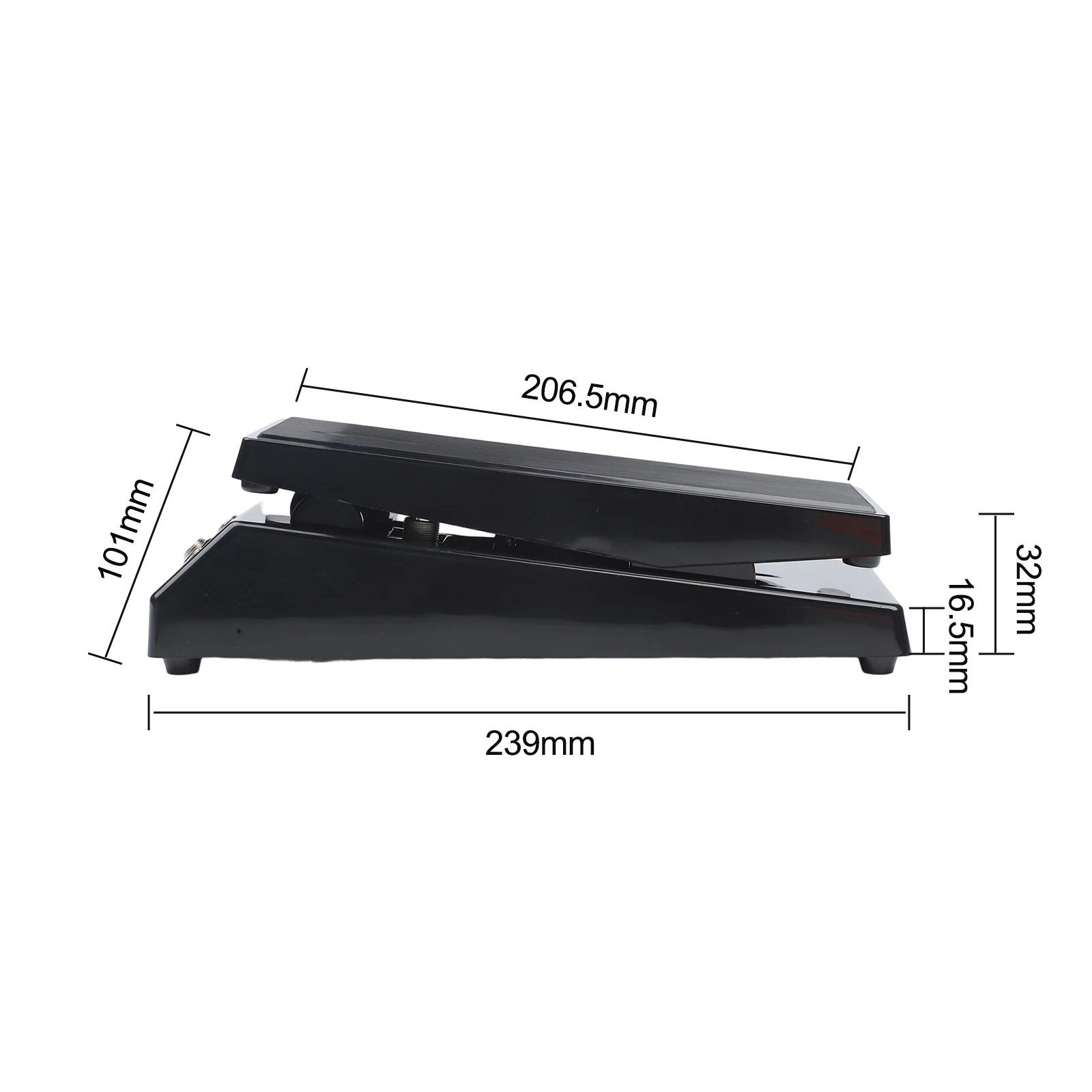 Wah Pedal DF2210 for Electric Guitar with Responsive Sweep Range Mechanical Stability and On/Off Foot Switch Control