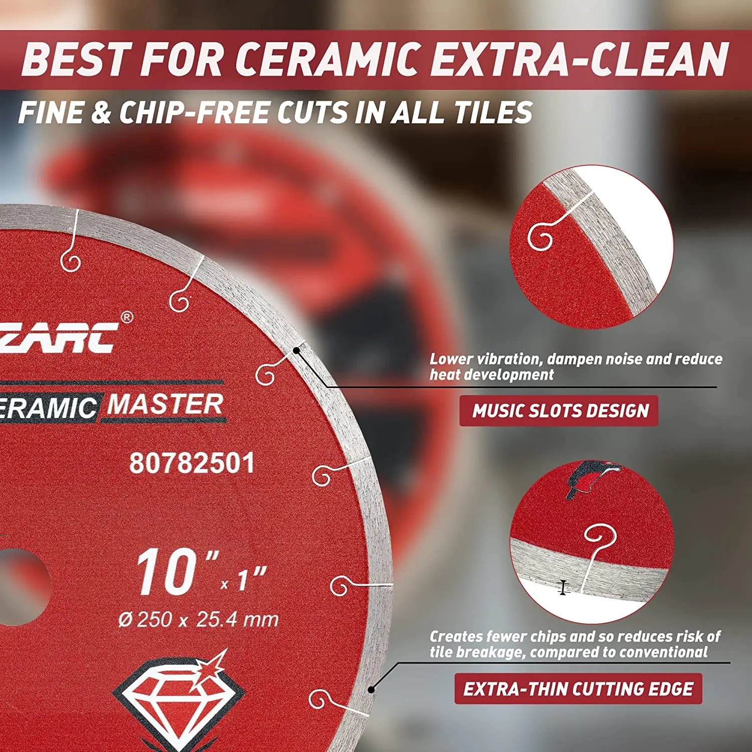 EZARC Diamond Saw Blade, 4.5\